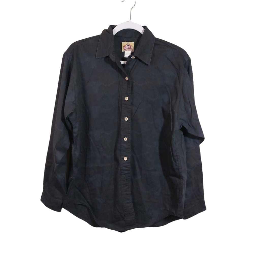 Barnfly Ladies Long Sleeve Button Front Shirt- size S